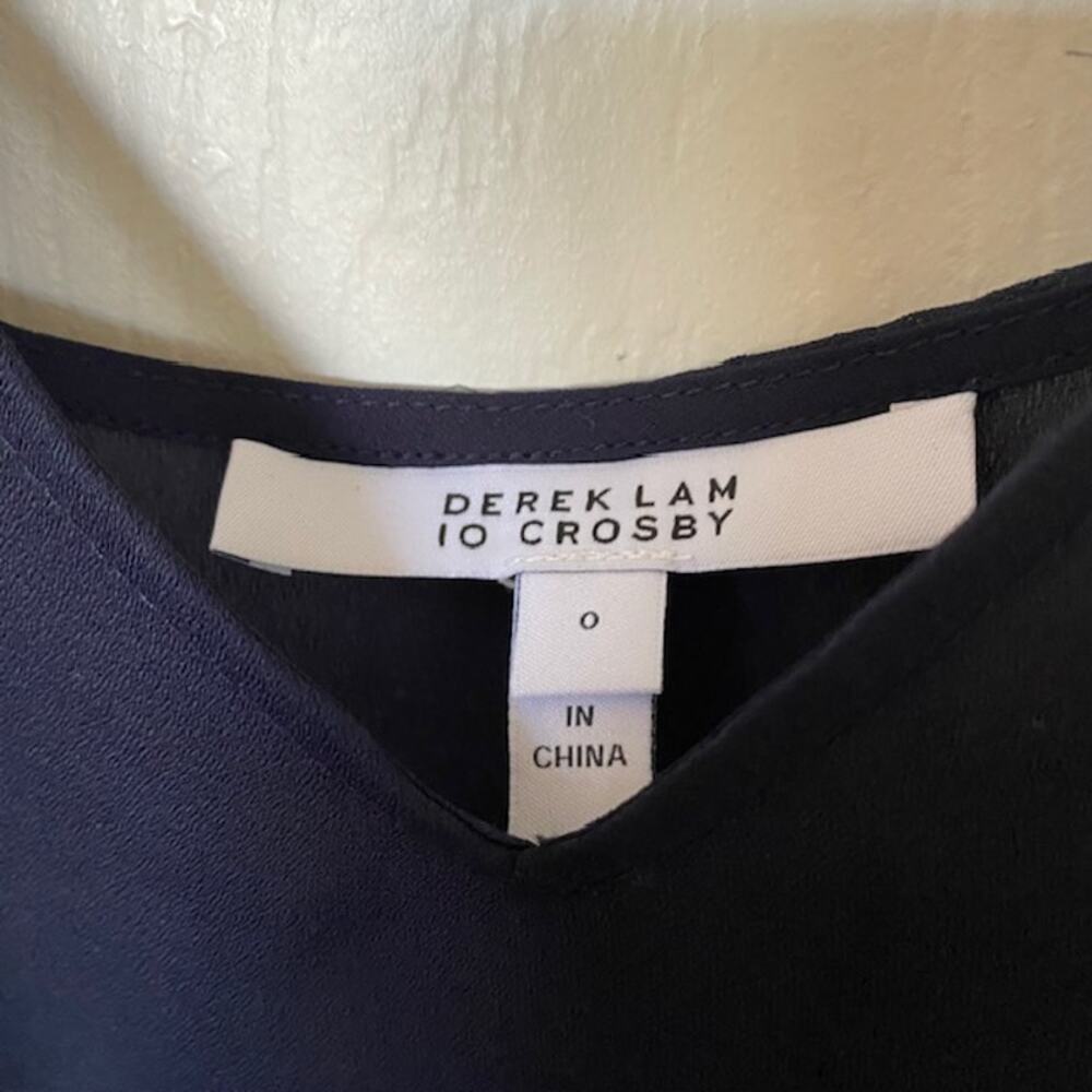 Derek Lam 10 Crosby Sheer‎ Rainbow Striped Mandarin Collar Blouse & Cami Women 0 - Picture 8 of 12
